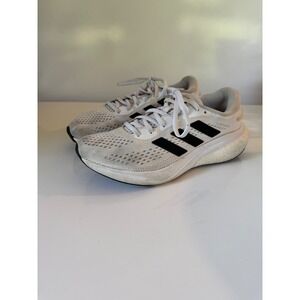 Adidas Supernova Running Shoes Womens 8.5 White Black Boost Sneakers GX2970